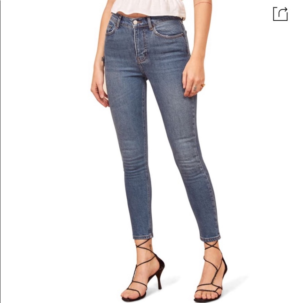 NWT Reformation High & Skinny Crop in Syracuse